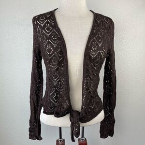 NWT Luciano Dante Silk Blend loose Kint Cardigan Sweater Tip Size M